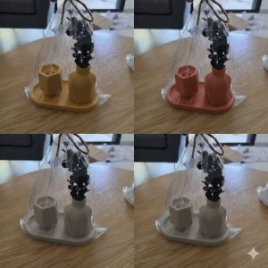 סט מגש אגרטל +נר ריחני