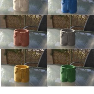 פסל מכנסיים מבטון פולימרי