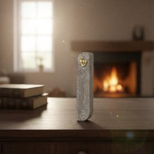 מזוזה אבן טבעית בשילוב אפור