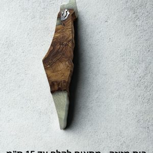 בית מזוזה ארץ ישראל אפוקסי+עץ זית
