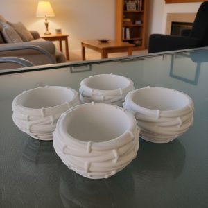 סט ארבע קעריות קליעה מבטון פולימר