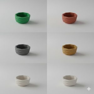 קערה מעויינים אופקי דמוי שיש